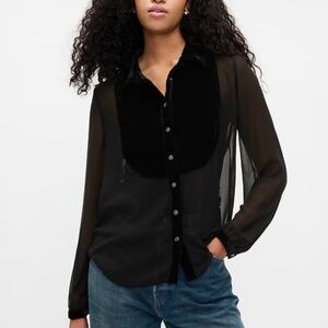 NWT Gap Classic Bib Shirt